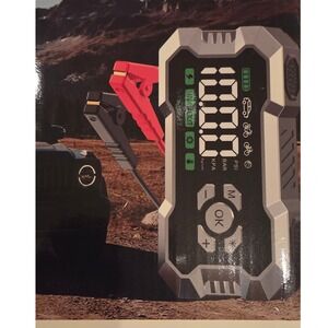 5-in-1 Portable Car Jump Starter with 150PSI Air Compressor & Power Bank 12V